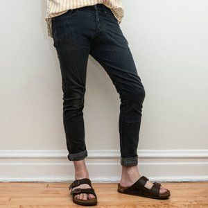 DARK GRAY WASHED SKINNY JEANS